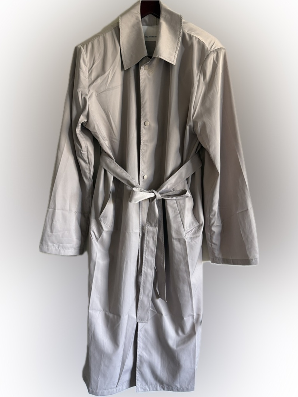The Frankie Shop Light Gray Trench Coat